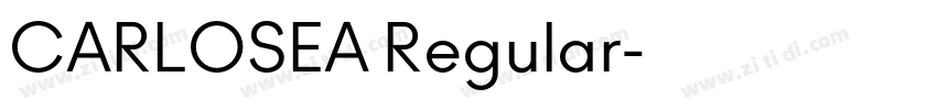 CARLOSEA Regular字体转换